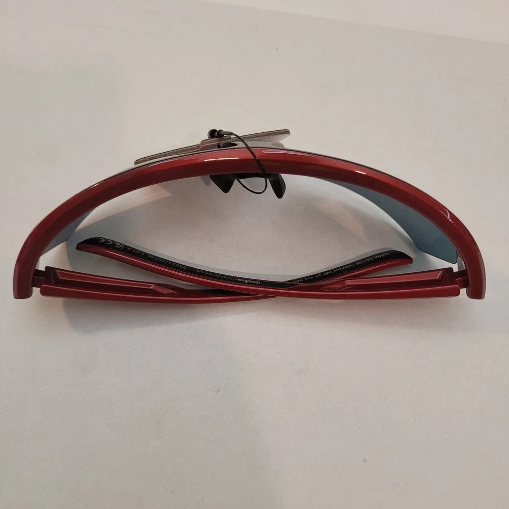 Foster Grant Ironman Sunglasses Mens‎ Polarized Active Red Mirror NS1124